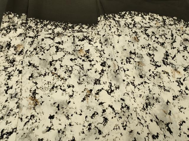 平和屋着物#羽織 霞文 黒地 金銀彩 正絹 逸品 CABI6075in