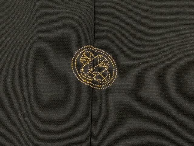 平和屋着物#羽織 総刺繍 草花文 黒地 正絹 逸品 CABI6091in