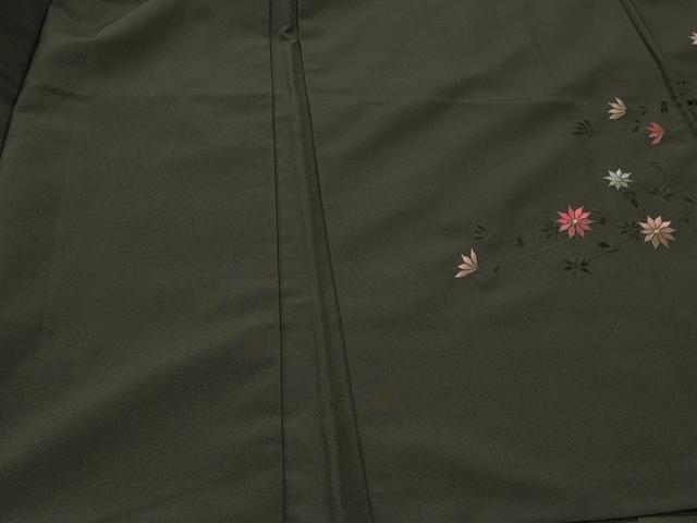 平和屋着物#羽織 総刺繍 枝花文 黒地 洗える着物 CABI6102in