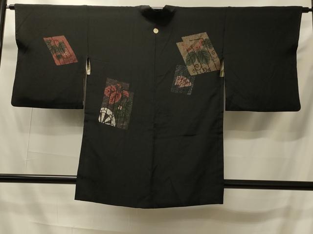 平和屋着物#羽織 寿光織 源氏香花文 銀糸 正絹 逸品 CABI6107in