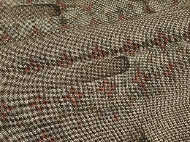 平和屋着物#本場大島紬 道中着 9マルキ エ霞更紗花文 正絹 逸品 CABI6140in