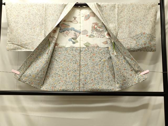 平和屋着物#羽織 更紗花文 正絹 逸品 未使用 CABI6143in