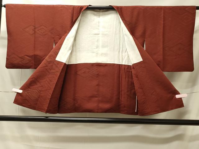 平和屋着物#道行コート 地紋起こし 菱重ね文 金彩 正絹 逸品 CABI6159in