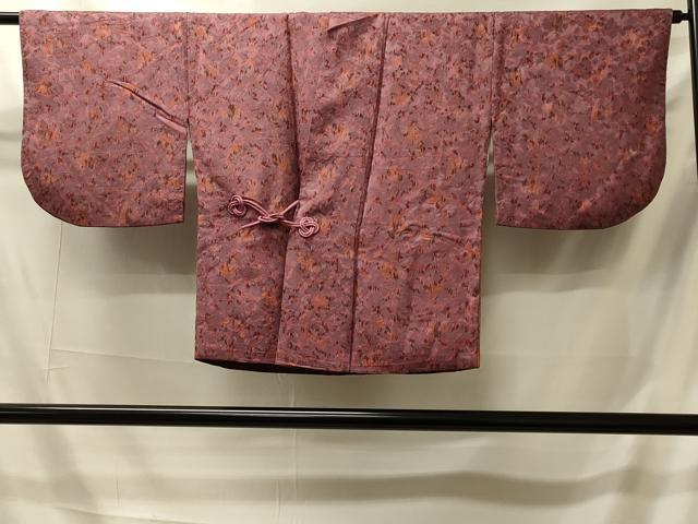 平和屋着物#道中着 花唐草文 正絹 逸品 CABI6164in