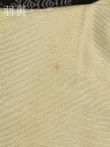 平和屋着物#羽織 寿光織 吉祥草花文 黒地 銀糸 正絹 逸品 CABI6169in