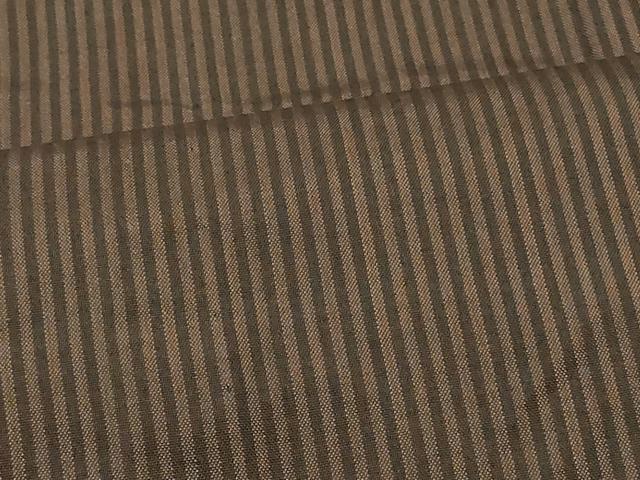平和屋着物#道行コート 雨コート 単衣 縞 ロング丈 正絹 逸品 CABI6183in