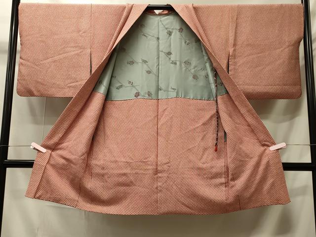 平和屋着物#長羽織 麻の葉文様 正絹 逸品 CABI6190in