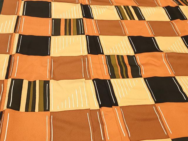 平和屋着物#長羽織 市松文様 正絹 逸品 CABI6192in