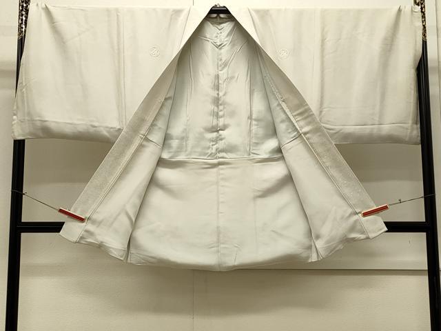 平和屋着物∞男性 羽織 色紋付き 舞桜地紋 銀糸 キングサイズ 正絹 逸品 CABI6229in