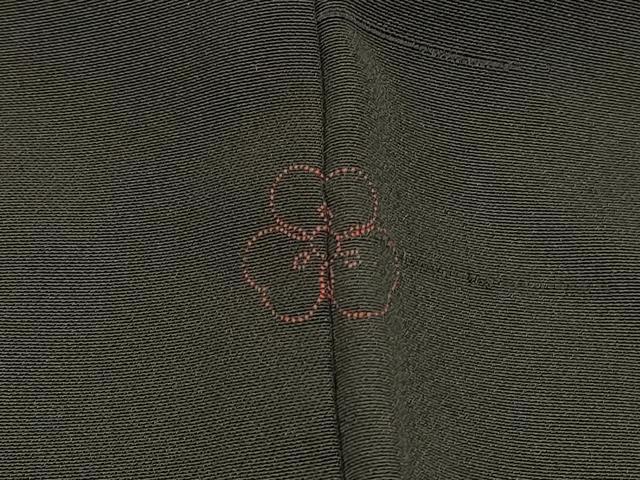 平和屋着物∞羽織 総刺繍 薔薇 バラ 黒地 正絹 逸品 CABI6230in