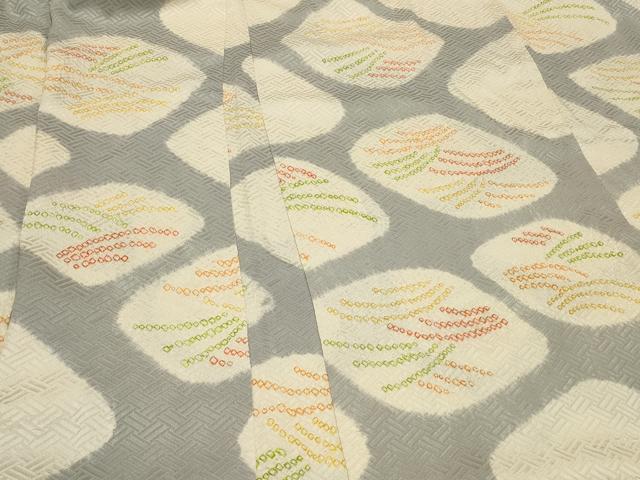 平和屋着物∞羽織 絞り 石畳文 正絹 逸品 未使用 CABI6247in