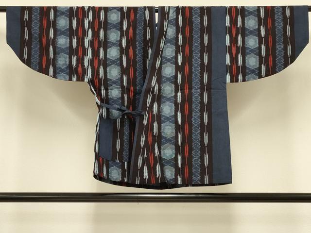 平和屋着物#道中着 久留米絣 単衣 吉祥矢羽間道 綿 逸品 CABI6292in