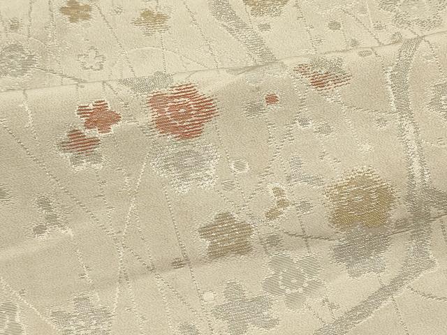 平和屋着物#羽織 寿光織 枝梅文 金銀糸 正絹 逸品 CABI6298in