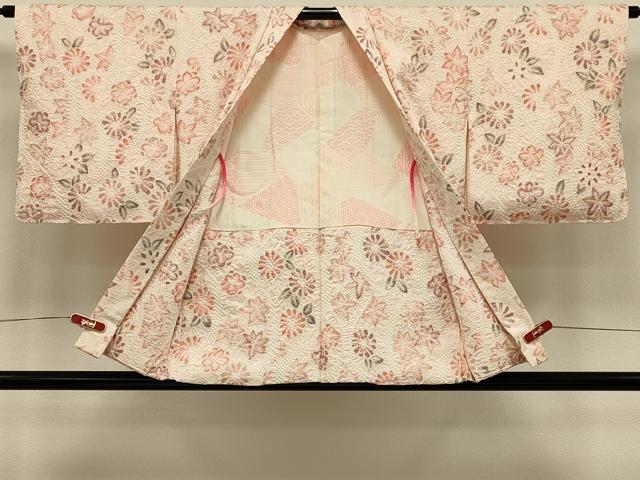 平和屋着物#羽織 総絞り 草花文 正絹 逸品 CABI6304in