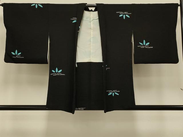 平和屋着物#羽織 総絞り 笹文 黒地 正絹 逸品 CABI6312in