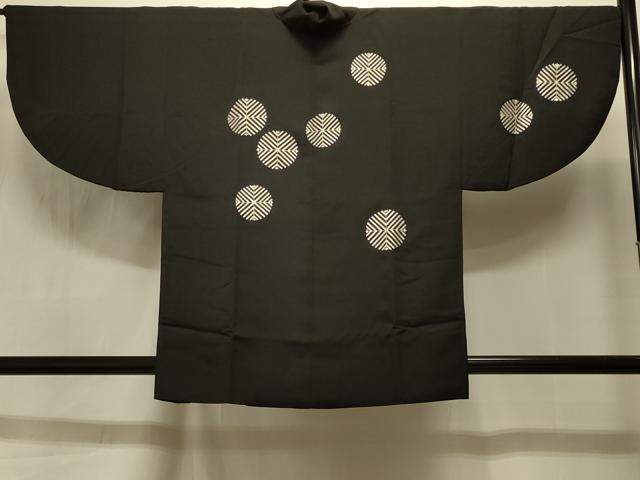 平和屋着物#道中着 総刺繍 唐松文 銀糸 正絹 逸品 CABI6316in