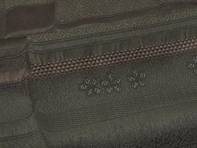 平和屋着物#道行コート 横段花文 ロング丈 正絹 逸品 CABI6368in