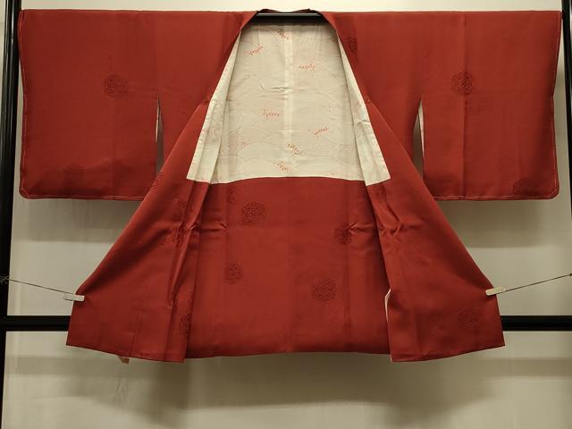平和屋着物#道行コート 亀甲花文 反端付き 正絹 逸品 未使用 CABI6369in