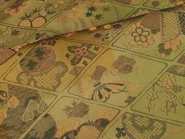 平和屋着物#道中着 菱吉祥花文 ロング丈 正絹 逸品 CABI6375in