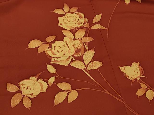 平和屋着物#羽織 ろうけつ染め バラ 薔薇 正絹 逸品 CABI6380in