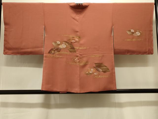 平和屋着物#羽織 地紙草花文 金彩 正絹 逸品 未使用 CABI6386in