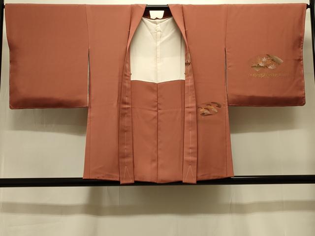 平和屋着物#羽織 地紙草花文 金彩 正絹 逸品 未使用 CABI6386in