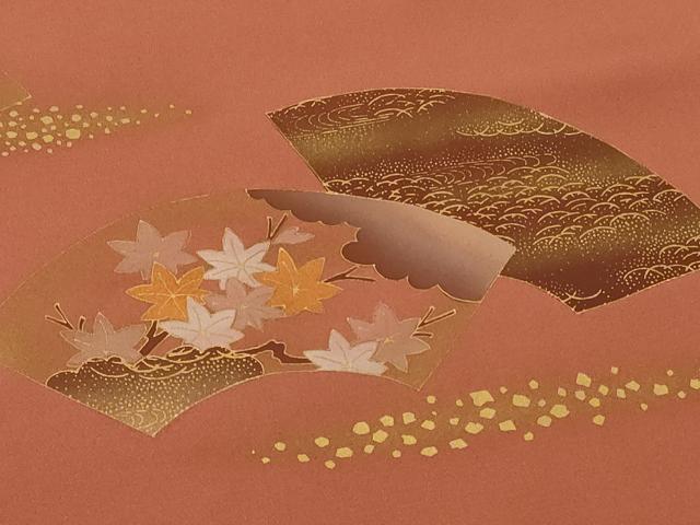 平和屋着物#羽織 地紙草花文 金彩 正絹 逸品 未使用 CABI6386in