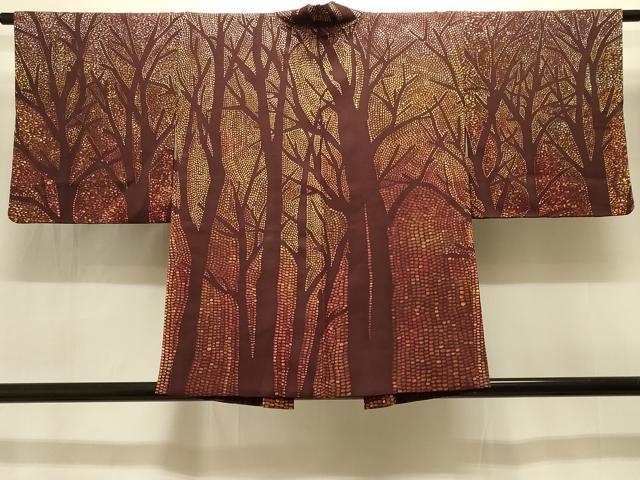 平和屋着物#羽織 樹林文 正絹 逸品 CABI6390in