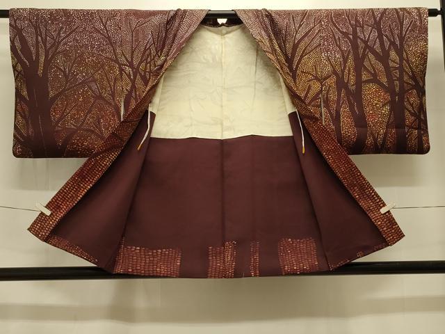 平和屋着物#羽織 樹林文 正絹 逸品 CABI6390in