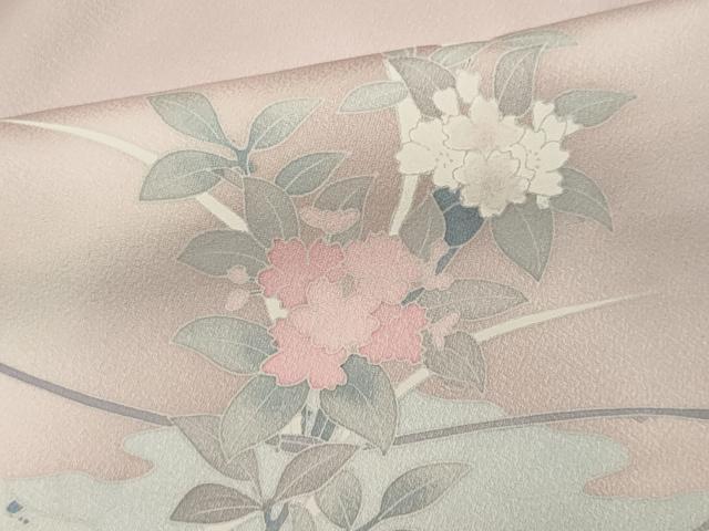 平和屋着物■訪問着 草花文 暈し染め 正絹 逸品 CABI6439ou