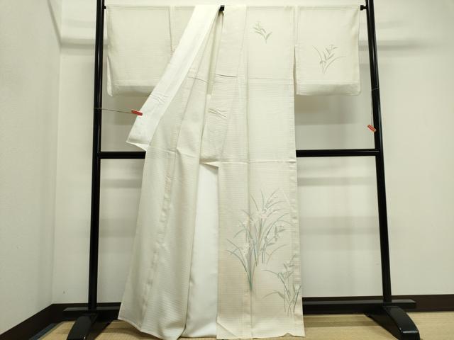 平和屋着物*夏物 訪問着 友禅 絽 草花文 正絹 逸品 CABI6444ou