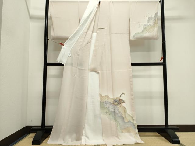 平和屋着物*夏物 訪問着 絽 道長楽器文 金銀彩 ロング丈 正絹 逸品 CABI6461ou