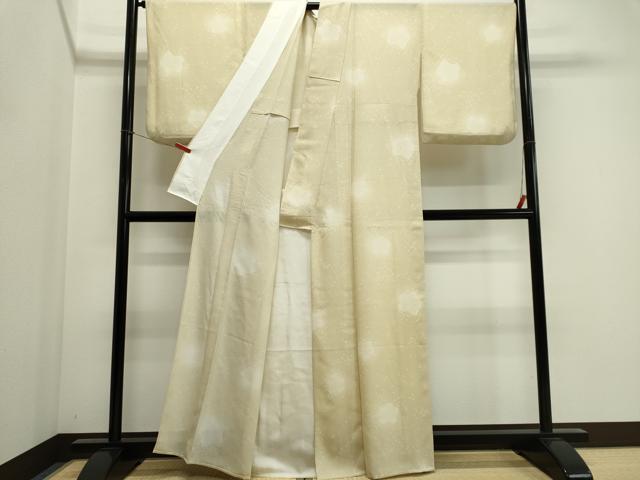 平和屋着物*夏物 小紋 絽 舞花文 正絹 逸品 CABI6467ou