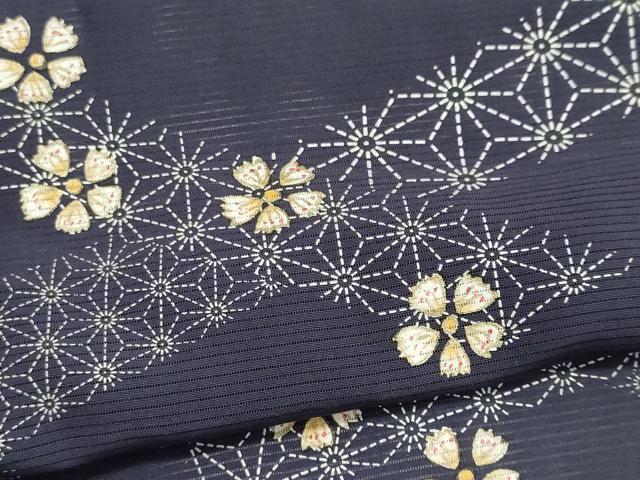 平和屋着物*夏物 訪問着 絽 吉祥花文 金彩 正絹 逸品 CABI6478ou