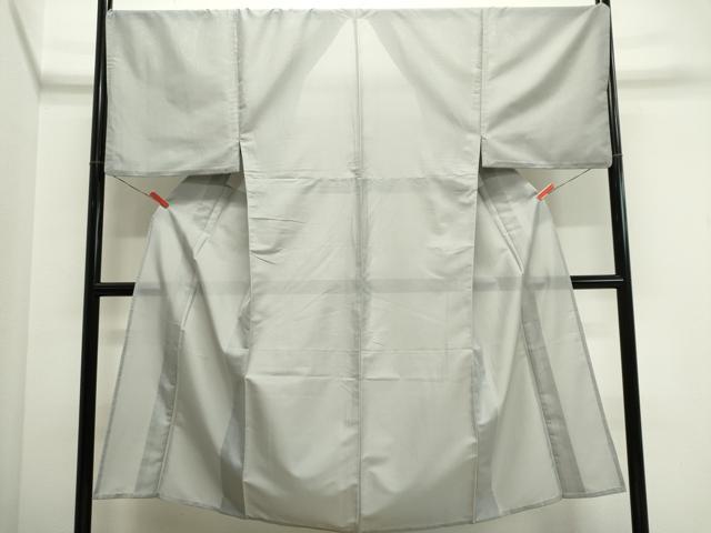 平和屋着物*夏物 男性 色無地 絽 白鼠色 洗える着物 CABI6481ou