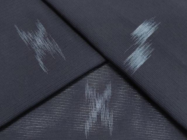 平和屋着物*夏物 小紋 絽 絣文様 正絹 逸品 CABI6491ou