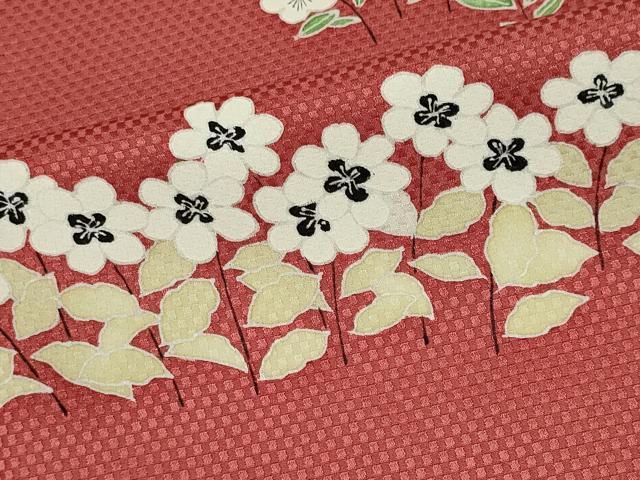 平和屋着物■訪問着 草花文 阪急百貨店扱い 正絹 逸品 CABI6534ou