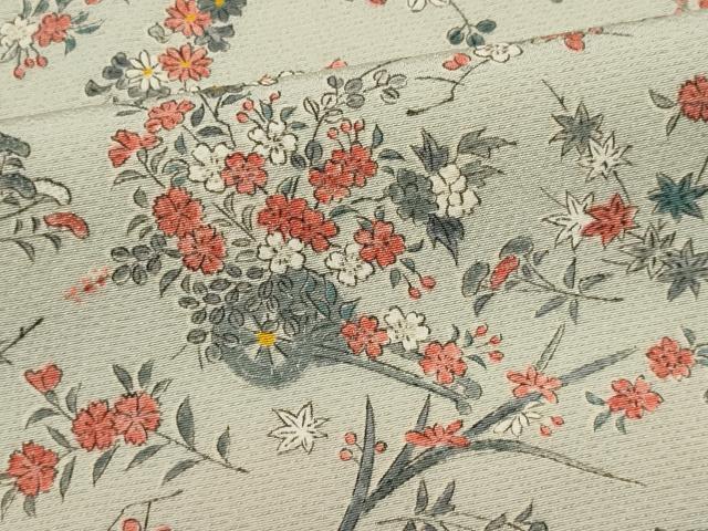平和屋着物■上質な小紋 花車文 正絹 逸品 CABI6545ou