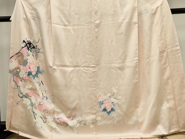 平和屋着物■訪問着 御所車花文 金彩 正絹 逸品 CABI6547ou