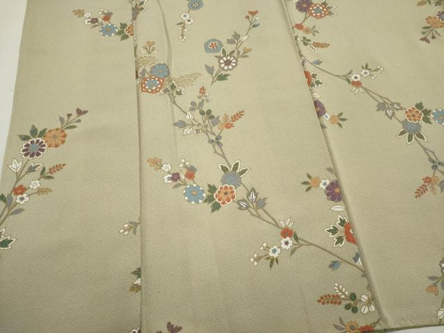 平和屋着物■上質な小紋 枝花文 金彩 正絹 逸品 未使用 CABI6549ou