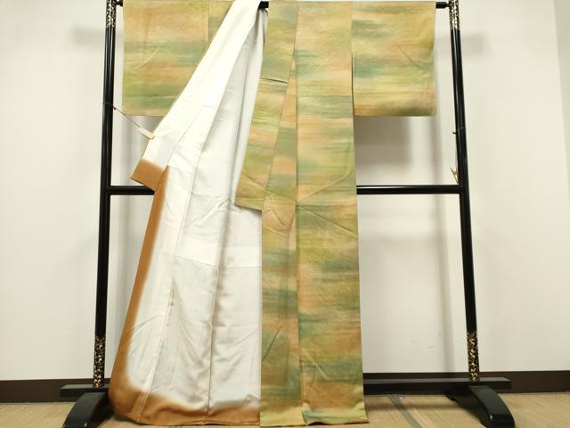 平和屋着物■上質な小紋 霞文 暈し染め 正絹 逸品 CABI6560ou