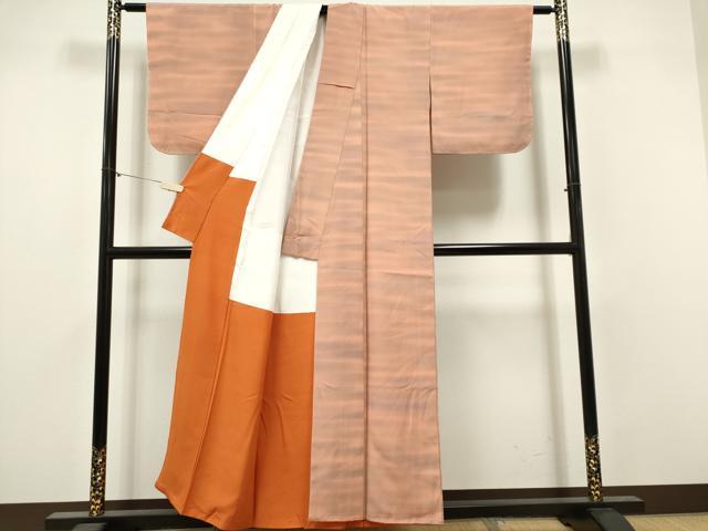 平和屋着物■上質な紬 霞文 正絹 逸品 未使用 CABI6566ou