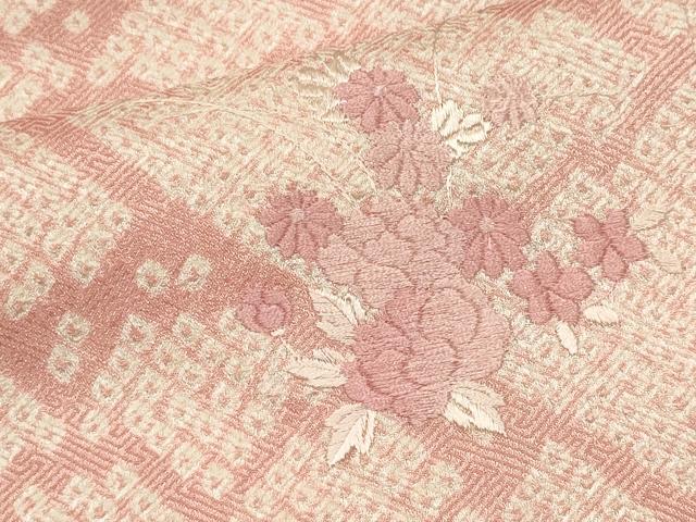 平和屋着物■訪問着 冊子草花文 暈し染め 正絹 逸品 CABI6569ou
