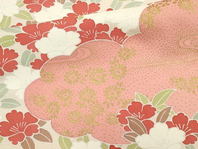 平和屋着物■訪問着 雲取り流水花文 金彩 正絹 逸品 CABI6584ou