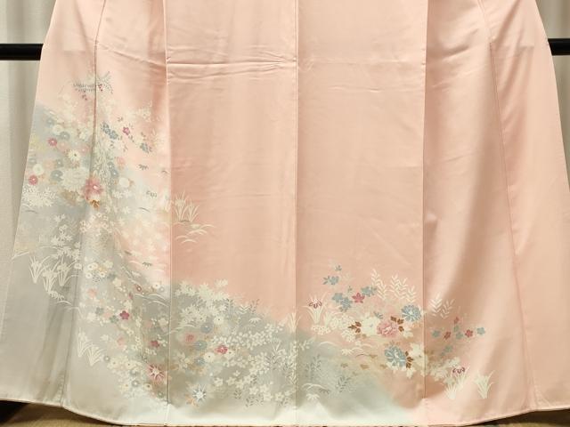 平和屋着物■訪問着 草花文 暈し染め 正絹 逸品 CABI6593ou