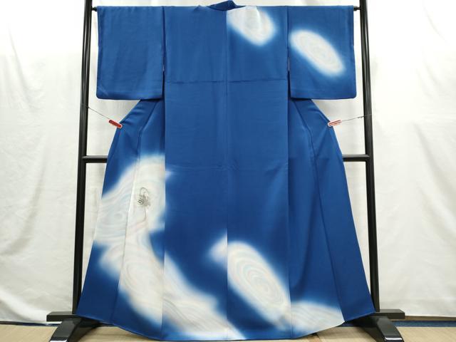 平和屋着物■訪問着 流水草花文 暈し染め 銀彩 正絹 逸品 CABI6599ou