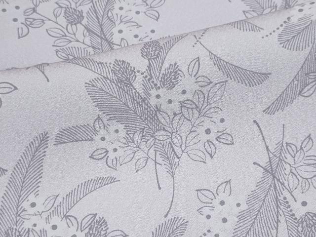 平和屋着物■上質な小紋 草花文 正絹 逸品 CABI6619ou