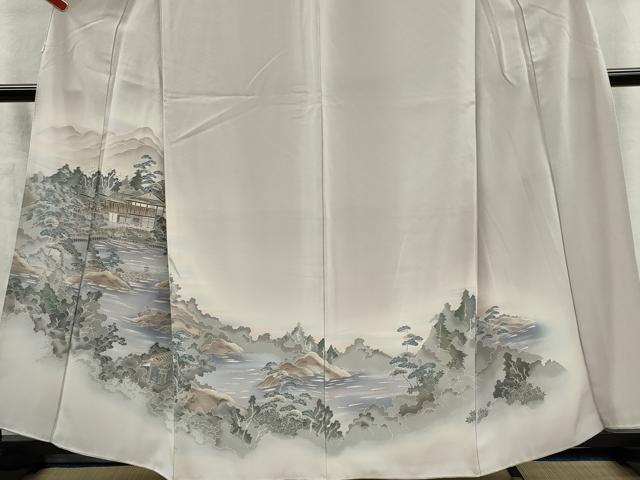 平和屋着物■訪問着 風景文 暈し染め 金彩 正絹 逸品 CABI6628ou