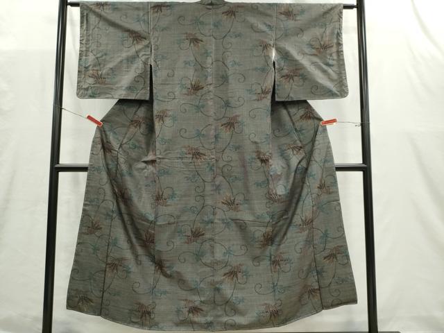 平和屋着物■本場大島紬 7マルキ 唐草文 正絹 逸品 CABI6629ou