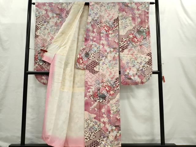 平和屋着物■豪華振袖 花籠文 金彩 正絹 逸品 CABI6630ou